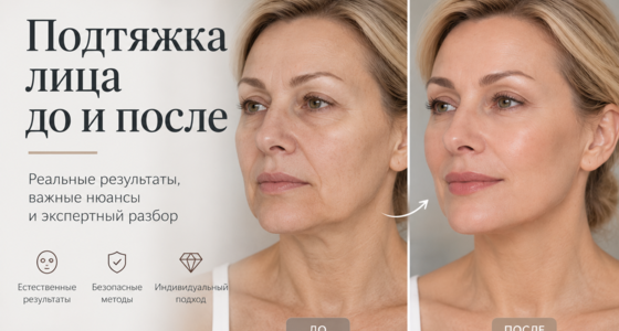 Подтяжка лица до и после 